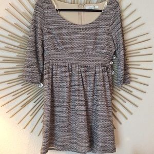 Silk threaded mini dress
